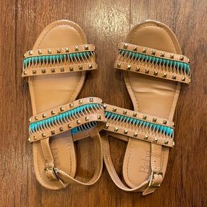Reba Turquoise Sandals